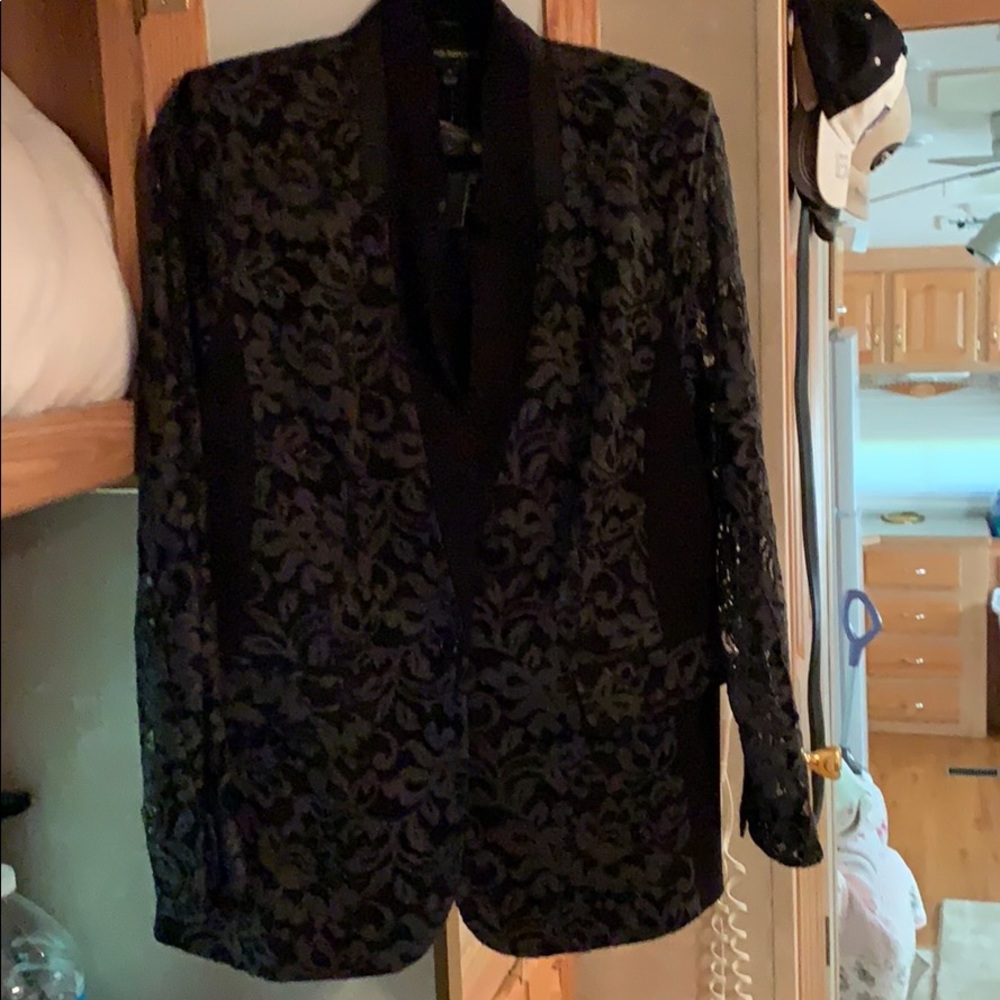 Black lace blazer
